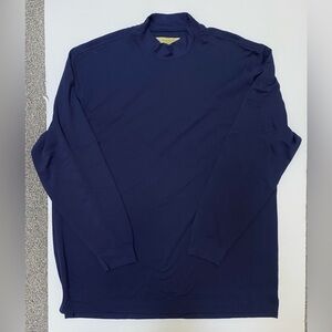 Donald Ross Core Long Sleeve Mock Neck Navy XXL